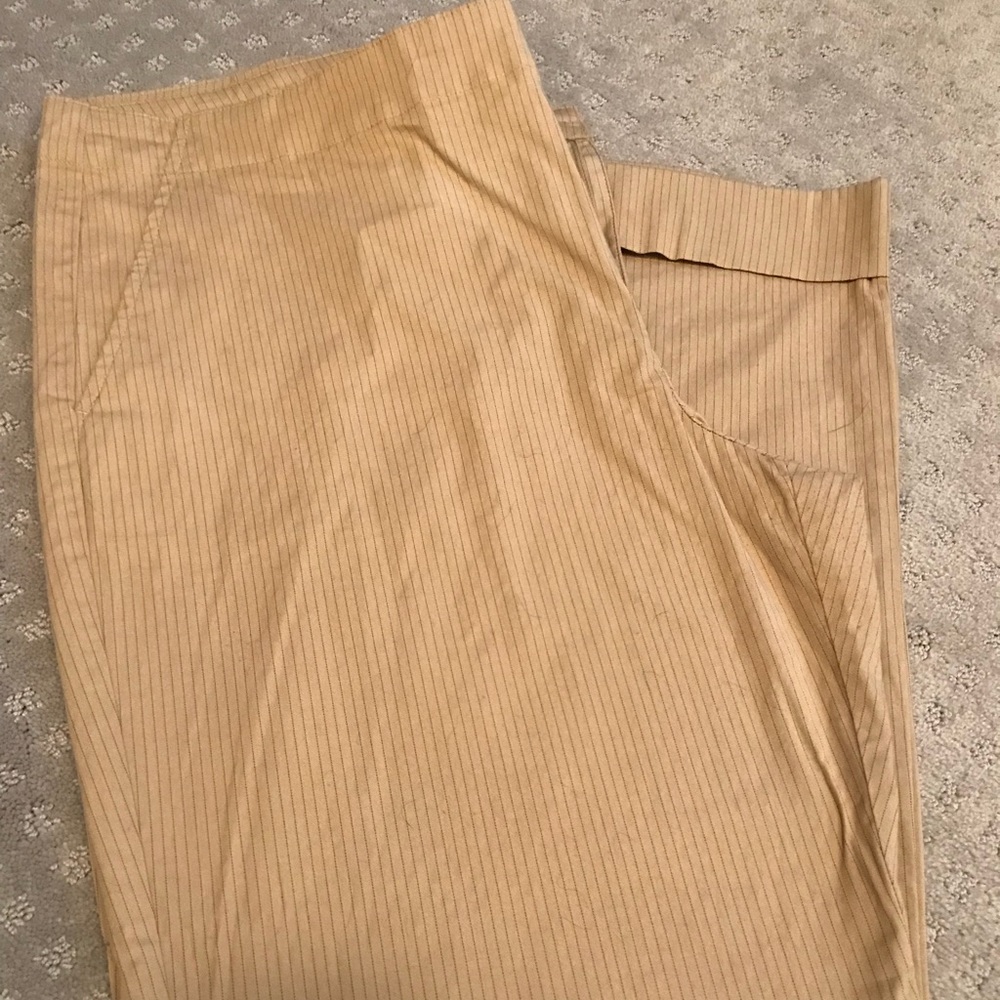 Old Navy Pin Striped Tan Pants